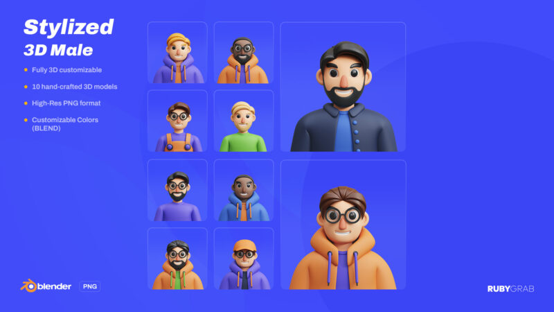 Stylized 3D Male