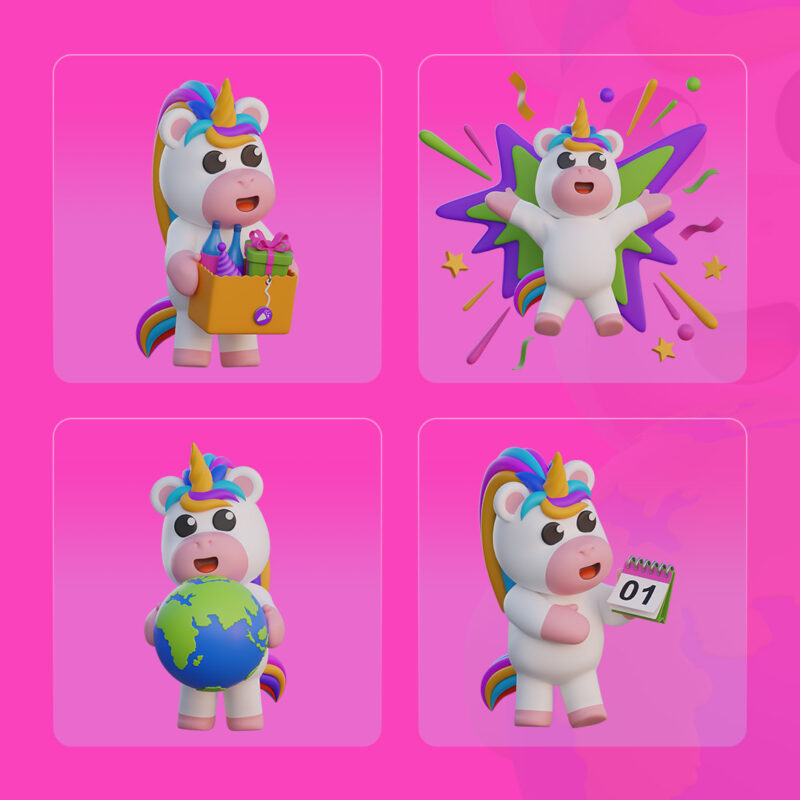 Wonder Unicorn 3D Models