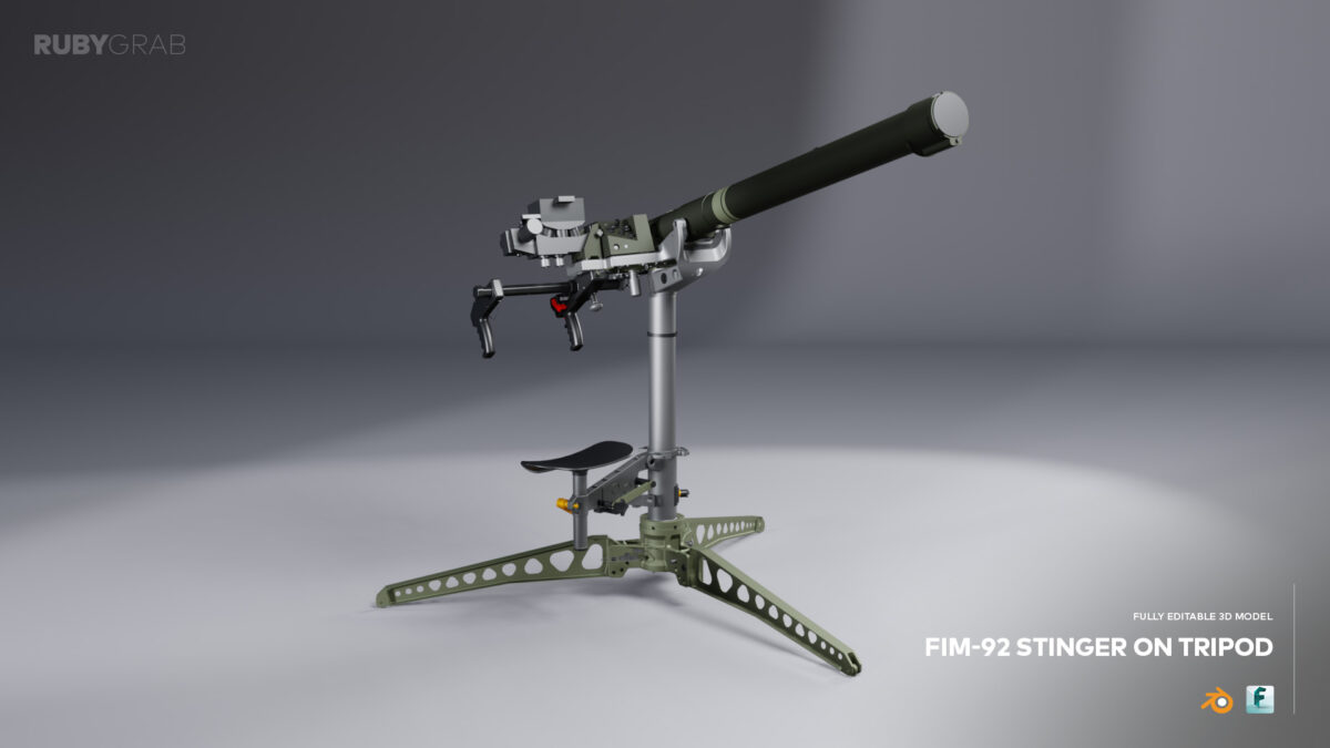 FIM-92 Stinger on Tripod Mount with Operator Seat