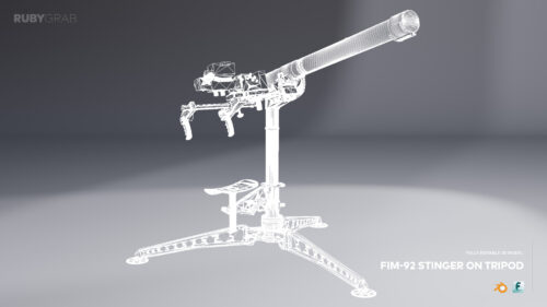 FIM-92 Stinger on Tripod Mount with Operator Seat