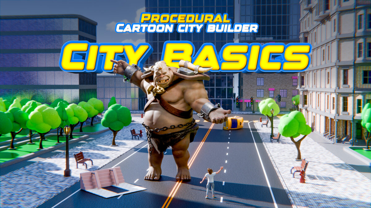 Free Cartoon Procedural City Builder in Blender