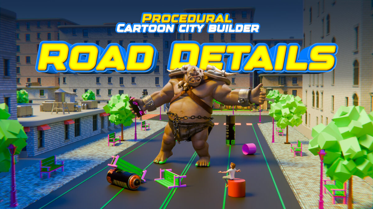 Free Cartoon Procedural City Builder in Blender