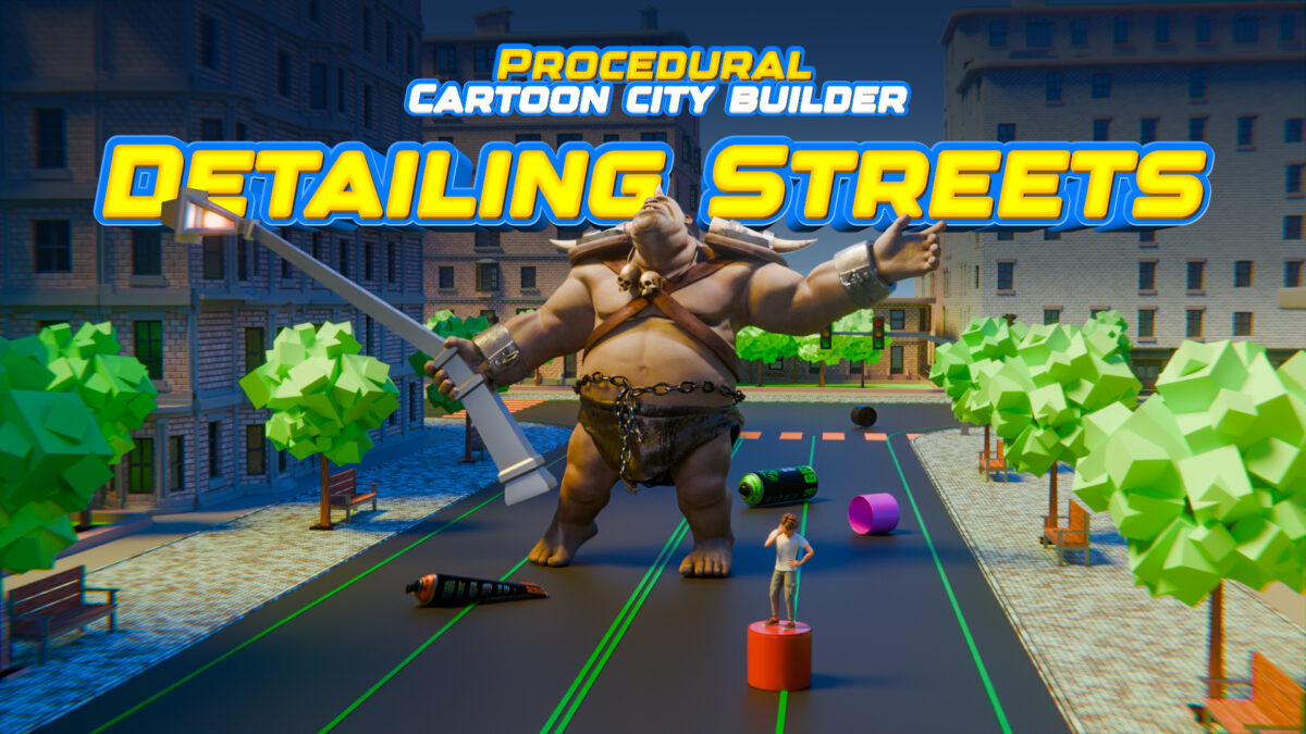 Free Cartoon Procedural City Builder in Blender