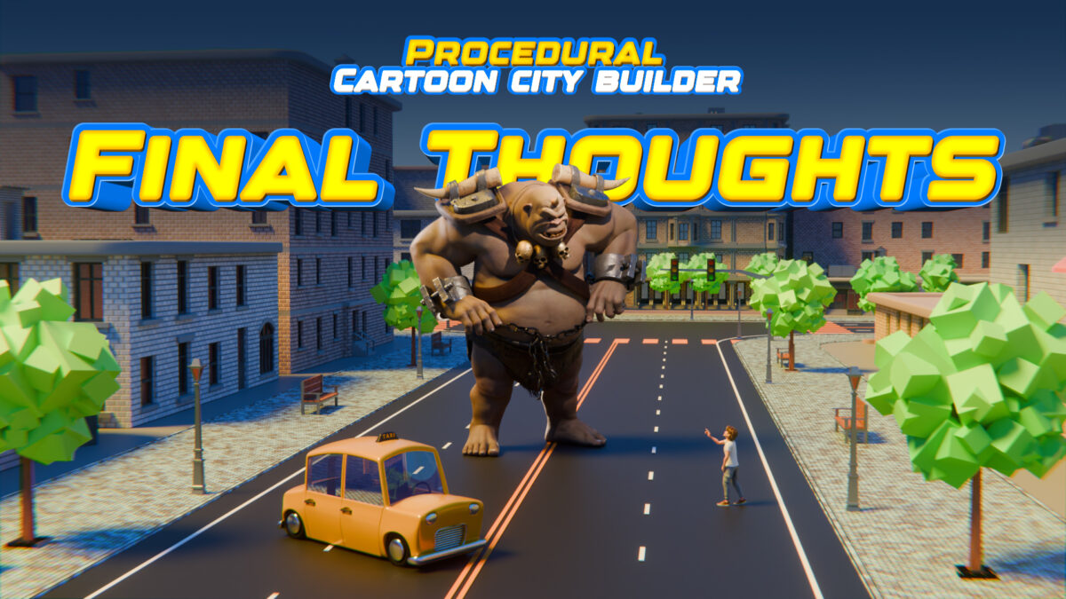 Free Cartoon Procedural City Builder in Blender