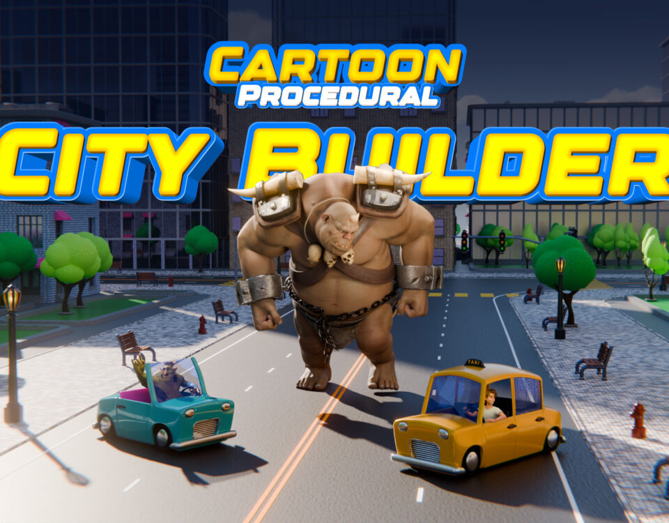 Free Cartoon Procedural City Builder in Blender