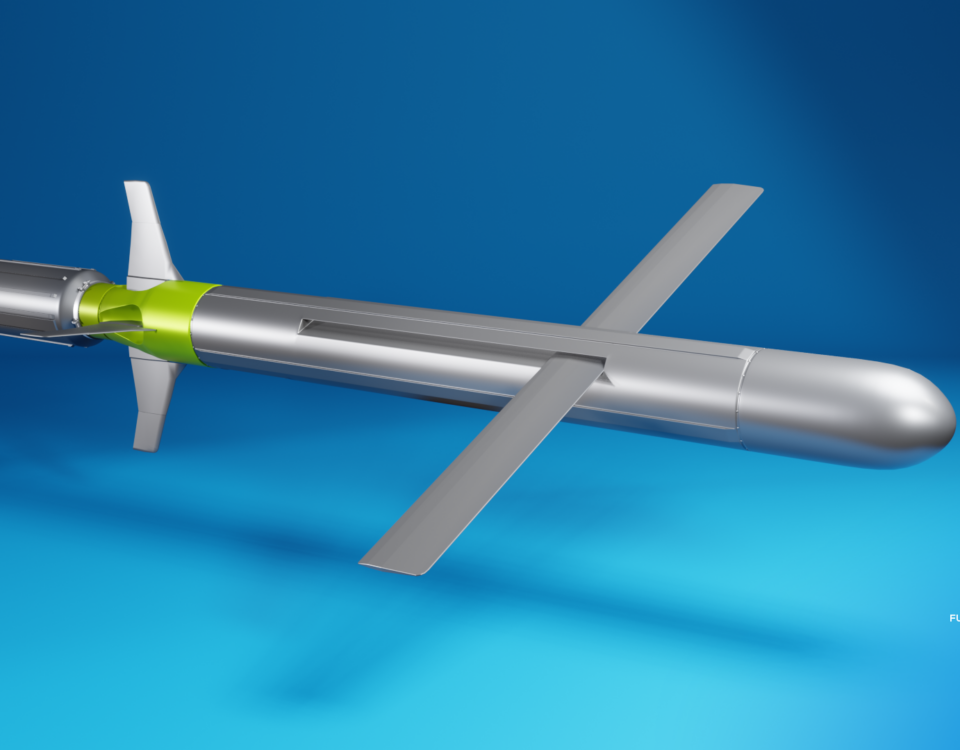 High-Detail Combat Missile 3D Model