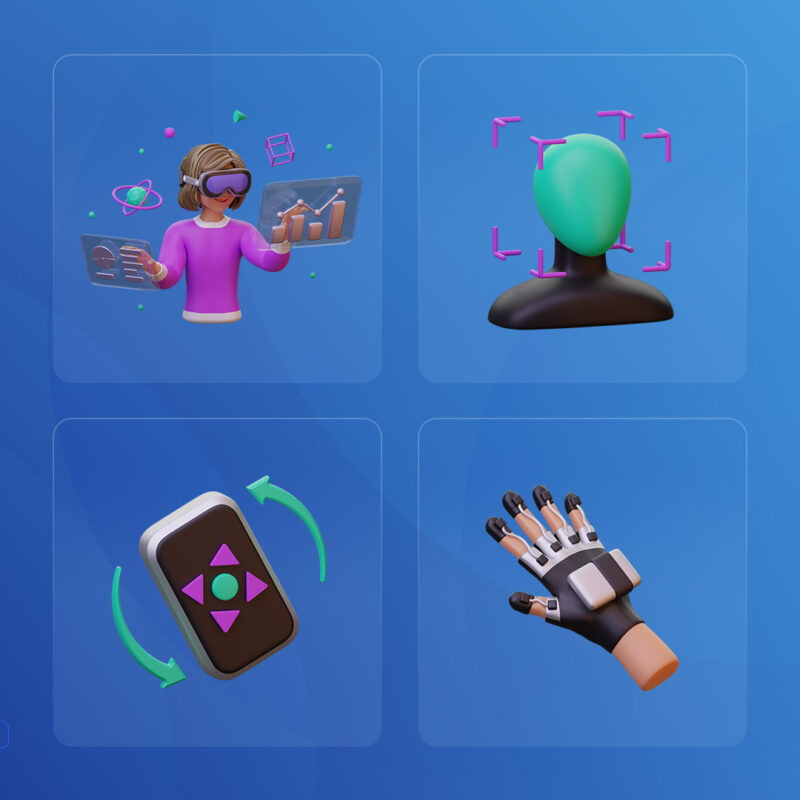 3D VR Icons